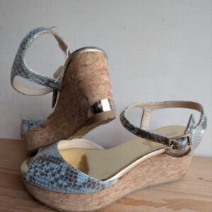 Jimmy Choo Cork Snake Wedge UK4.5