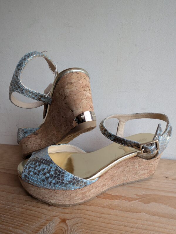 Jimmy Choo Cork Snake Wedge UK4.5