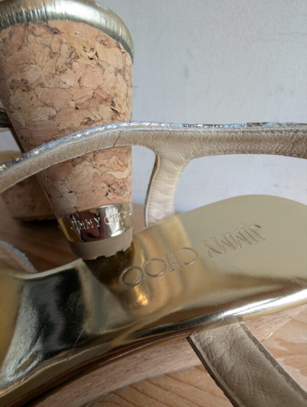 Jimmy Choo Cork Snake Wedge UK4.5 - Image 2