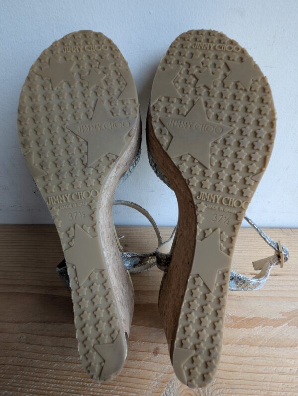 Jimmy Choo Cork Snake Wedge UK4.5 - Image 3
