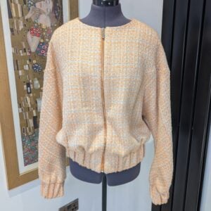 Karen Millen Textured Bomber Jacket UK12