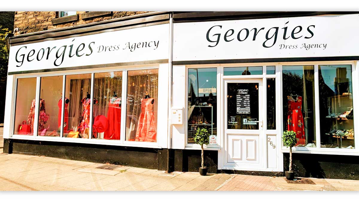 Photo of the exterior of Georgeis Dress Agency in Sheffield