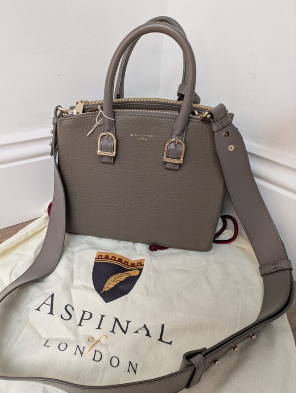 Aspinal Of London Grey Handbag