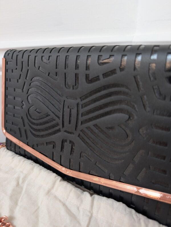 Ted Baker Crossbody Bag In Black/Rose Gold - Image 2