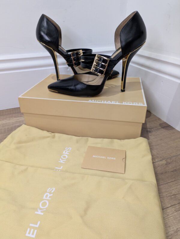 Michael Kors Black Stappy Heels EU39 / UK6 - Image 4
