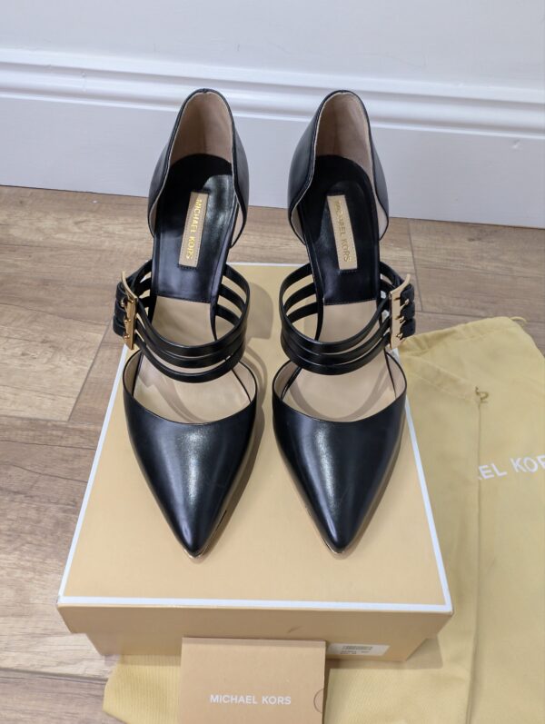 Michael Kors Black Stappy Heels EU39 / UK6 - Image 5
