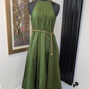 Michael Kors Green Belted Dress Size Medium