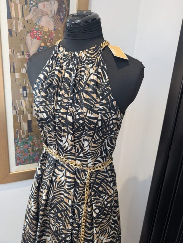 Michael Kors Leaf Print Dress Size Medium - Image 2