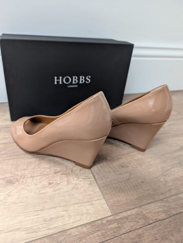 Hobbs Patent Leather Wedge UK4 - Image 2