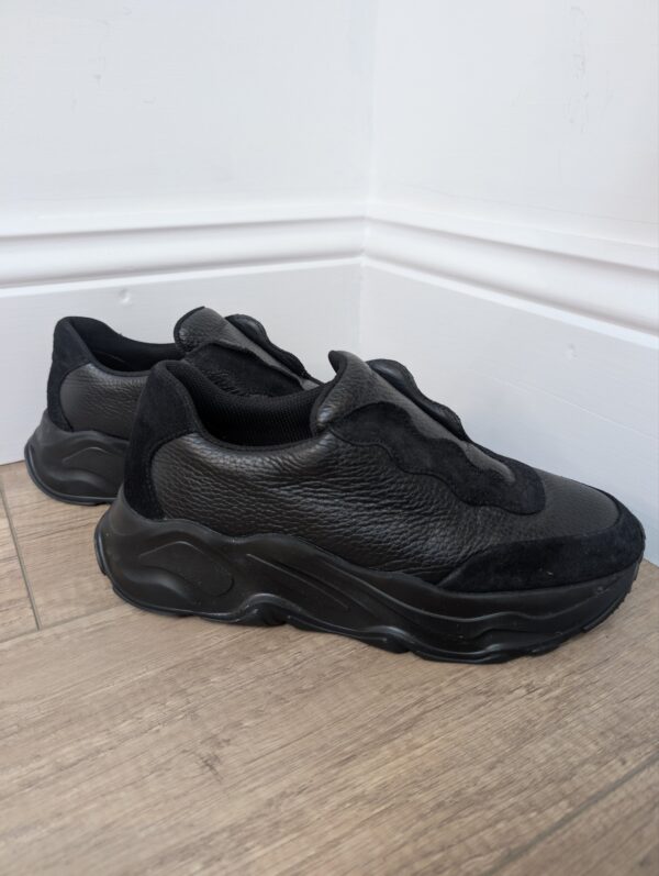 Russell & Bromley Suede & Leather Slip On Trainer UK 6 - Image 2