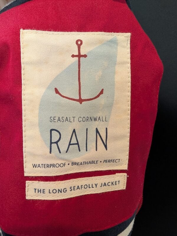 Seasalt Red Waterproof Coat UK 10 - Image 3