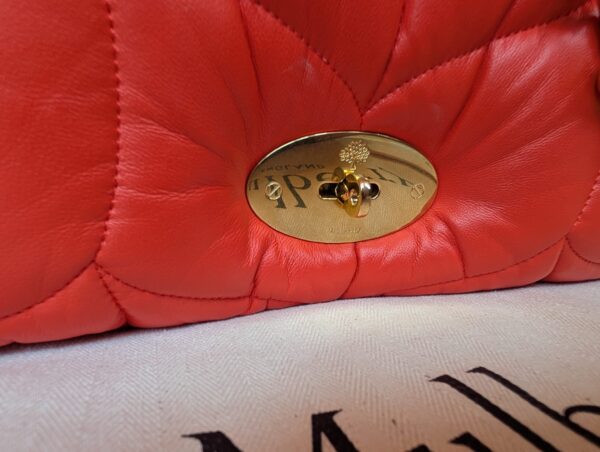 Mulberry Softie Coral Orange Pillow Effect Nappa Leather - Image 3
