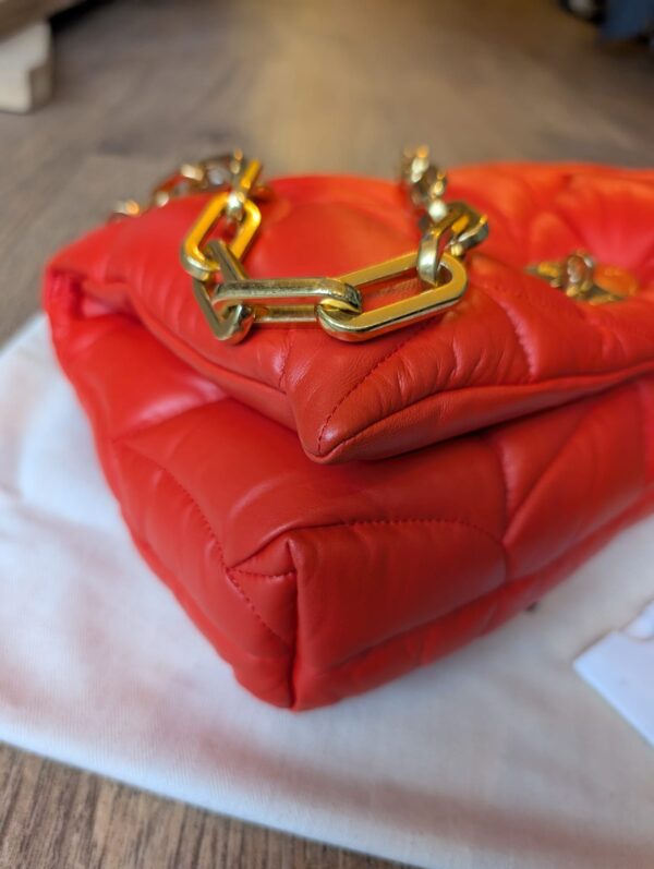 Mulberry Softie Coral Orange Pillow Effect Nappa Leather - Image 4