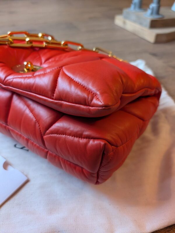 Mulberry Softie Coral Orange Pillow Effect Nappa Leather - Image 6