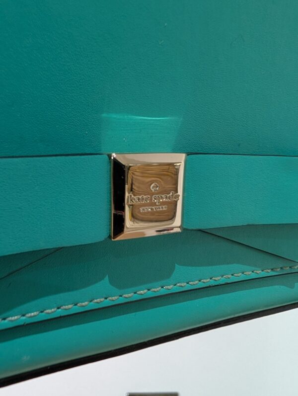 Kate Spade Teal Clutch Bag - Image 4