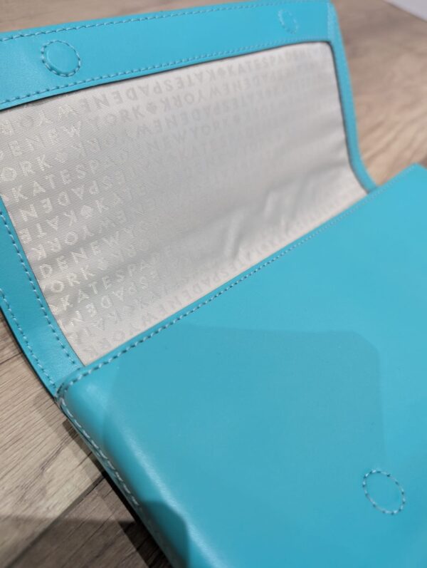 Kate Spade Teal Clutch Bag - Image 3