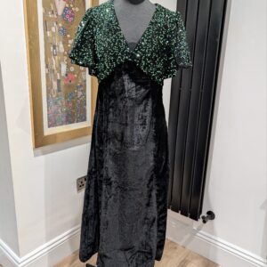 Oasis sequins and d velvet dress uk12