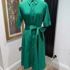 Hobbs green button dress UK 12