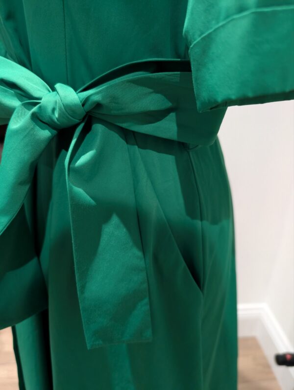 Hobbs green button dress UK 12 - Image 2