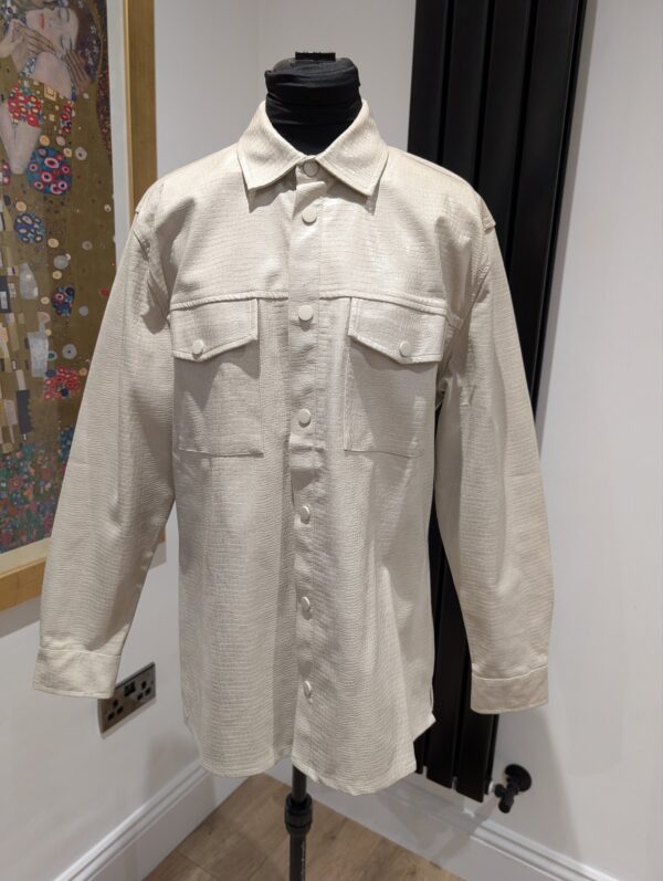 Reclaimed Vintage faux shacket UK 10