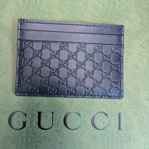 Gucci Black Leather Card Holder